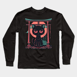 Kawaii Cat Dance Long Sleeve T-Shirt